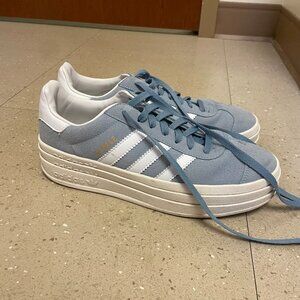 Adidas Originals Women's Gazelle Bold Shoes in Blue, size 9